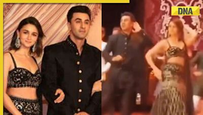 Watch: Alia Bhatt steals the show as she grooves to 'Show Me The Thumka' with Ranbir at Anant Ambani-Radhika's sangeet