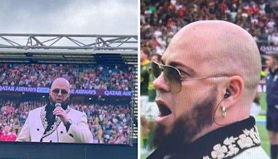 Who sang SA national anthem at Springboks' Twickenham Test?