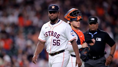 Houston Astros' Ronel Blanco ejected following lengthy inspection of his glove