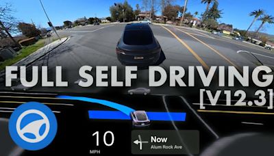 Tesla Full Self-Driving Version 12.3: More Human, More Risky