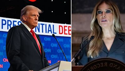 Debatte wird zur Nebensache - „Ganz schön schockierend“: Melania Trump sorgt bei Donalds Trumps TV-Duell für Eklat