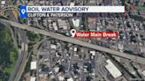 Boil water advisory in effect for parts of Clifton, Paterson due to water main break