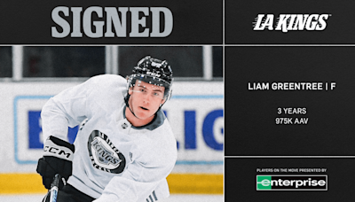 LA Kings Sign Forward Liam Greentree To a Three-Year Entry-Level Contract | Los Angeles Kings