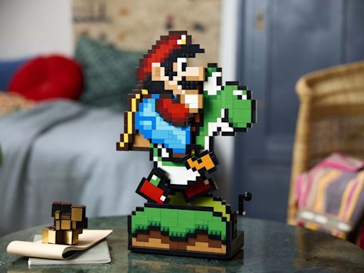 New SUPER MARIO WORLD: Mario & Yoshi LEGO Set Is a Nostalgic 2D Build—Nerdist Exclusive Reveal