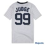 新莊新太陽 MLB 大聯盟 6730299-025 紐約 洋基 Aaron Judge 99號 T恤 條紋 特880