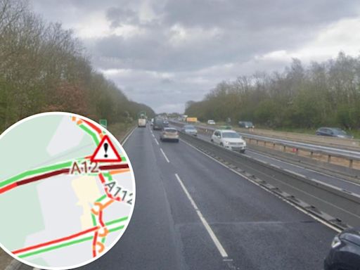 More delays for A12 motorists due to 'partial blockage' after closure this morning