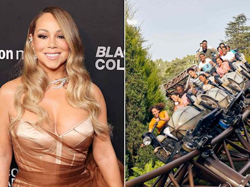 Mariah Carey has hair brushed riding 'Harry Potter' roller coaster