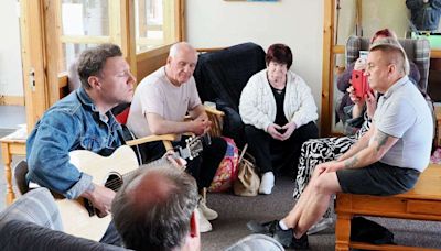 ‘I can empathise with how people suffer’: Callum Beattie chats and sings on visit to Caithness mental health charity