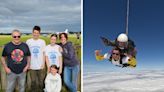 Wellington woman's skydive on 18th birthday raises thousands for hospital