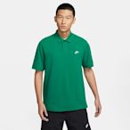 NIKE 上衣 男款 短袖上衣 運動 POLO衫 AS M NK CLUB SS POLO PIQUE 綠 FN3895-365 (3S3781)