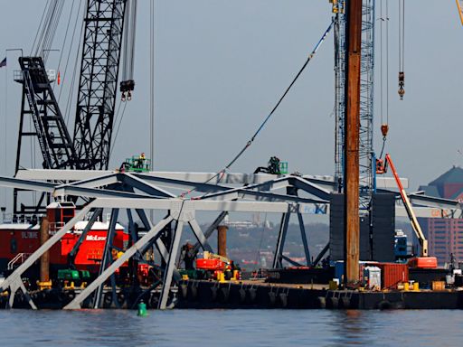 Baltimore officials open third temporary channel around collapsed Key Bridge