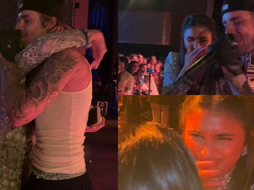 Anant Ambani-Radhika Merchant Sangeet: Jaaved Jaaferi’s daughter hugging Justin Bieber during his performance is the cutest fangirl moment ever; WATCH