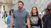 Ben Affleck looks stern leaving his office after moving his belongings from shared mansion with Jennifer Lopez