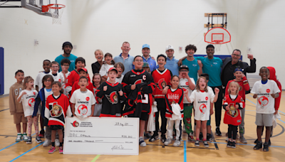 Senators Community Foundation presents BGC Ottawa with $100,000 donation | Ottawa Senators