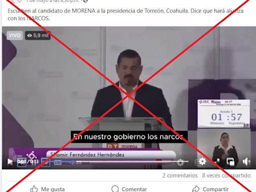 Candidato del partido mexicano Morena en Torreón llamó “aliados" a los empresarios, no a los narcos