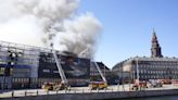 Se incendia el edificio de la Bolsa de Copenhague