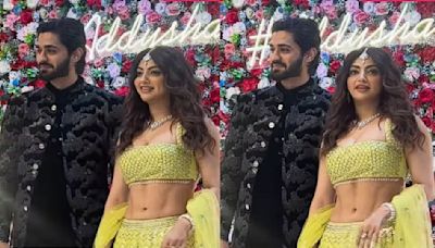 Bigg Boss Marathi 5’s Arbaz Patel and Bigg Boss OTT 2’s Akanksha Puri walk in holding hands at Adnaan Shaikh’s reception