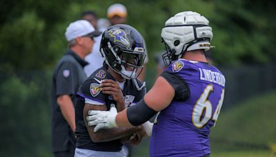 Lamar Jackson lasts only one hour at his first practice