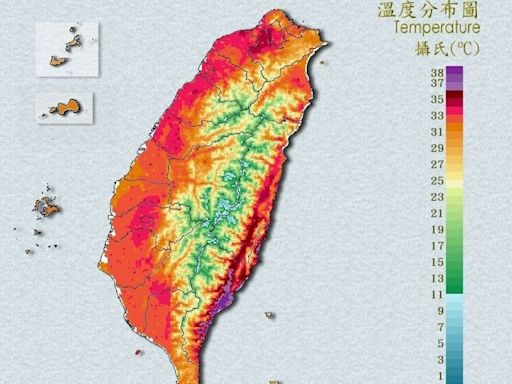 可怕高溫來了！台東金崙飆今年最高溫41℃ 台北社子衝39℃｜壹蘋新聞網