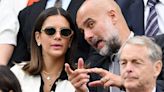 Fans spot Pep 'doing tactics at Wimbledon' during 'intense' chat with daughter