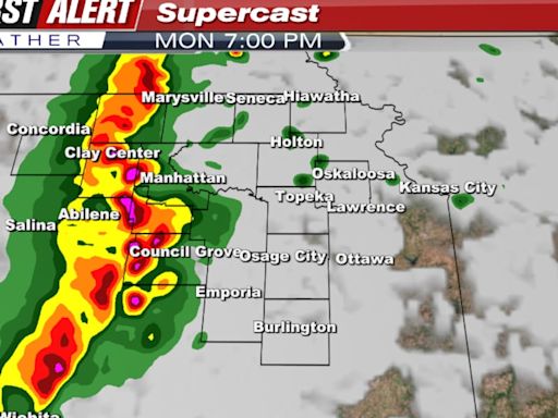 Monday forecast: Severe weather likely this evening