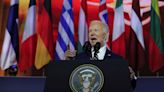 Ukraine will stop Putin, Biden tells NATO in forceful speech