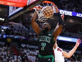 Celtics lead wire-to-wire in Miami, roll past Heat 104-84 for 2-1 lead in East series