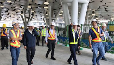 李昆澤邀集現勘高雄車站工程進度 (圖)