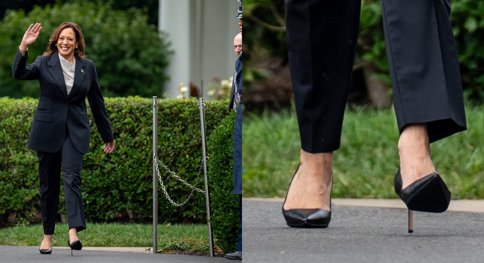 Kamala Harris Does Power Dressing in Black Stilettos to Celebrate NCAA Champions, Following Biden’s Endorsement for Her Presidential Campaign