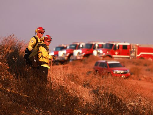 Police seek suspects caught on video after fireworks ignite California blaze