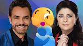 Eugenio Derbez y Victoria Ruffo se abrazaron al enterarse de que ya son abuelos