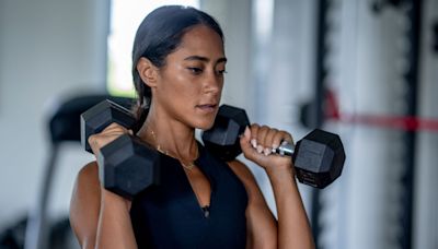 You only need two dumbbells and these four exercises to shed fat and gain muscle