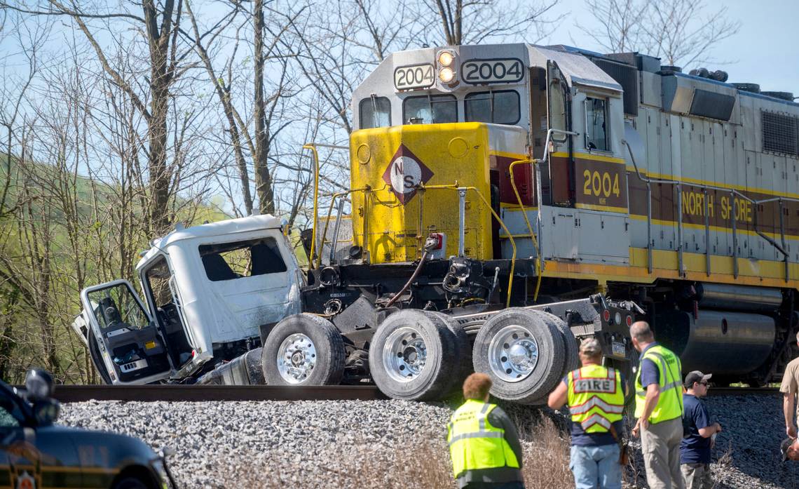 Bellefonte man injured, dump truck mangled after crash with train in Centre County