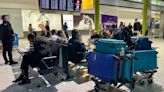 Thousands of holidaymakers stranded in airport overnight & flights cancelled