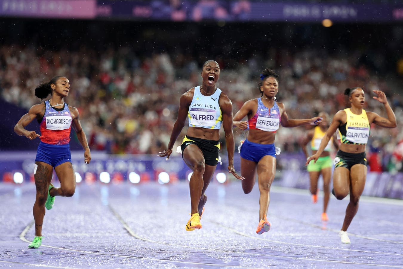 Paris Olympics 2024: Julien Alfred Wins Olympic Title In The 100 Meters