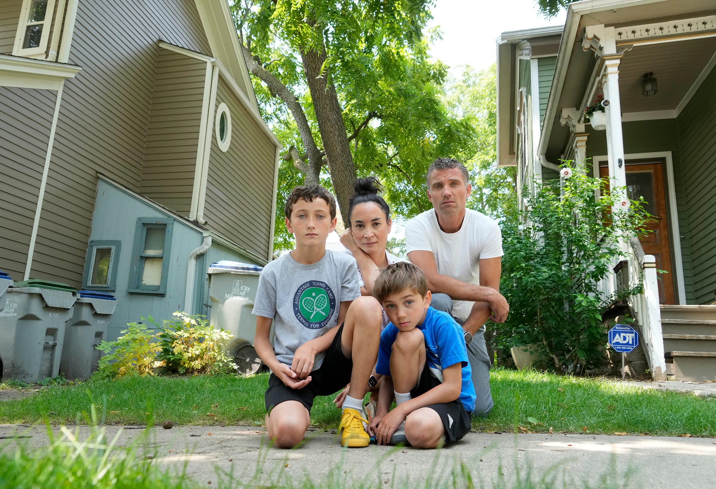 A renovation next door left lead paint chips in this family's yard. Who should clean it up?