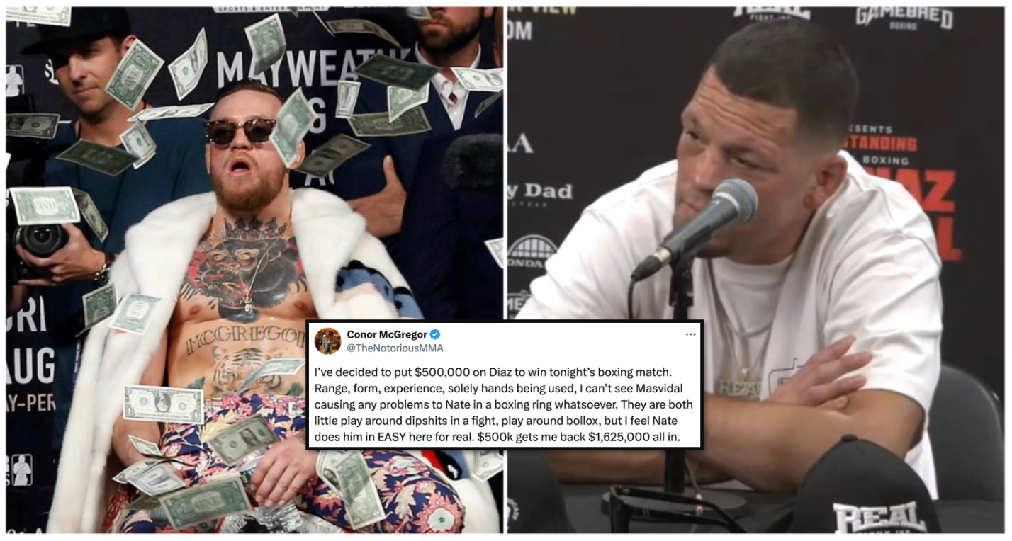 Nate Diaz goes classic Nate Diaz with response to Conor McGregor winning over $1m on his fight