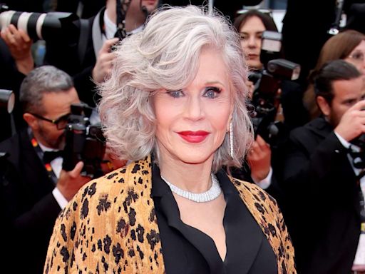 Jane Fonda, 86, Just Stole the Show in Knockout Jumpsuit, Silver Waves and Bold Red Lip on Cannes Red Carpet