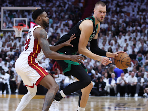 Kristaps Porzingis injury: Celtics star ruled out for Game 4 vs. Pacers due to calf strain