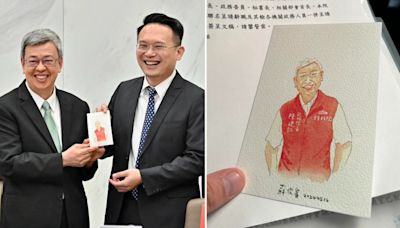 陳建仁任內最後一次院會 蘇俊賓贈親筆畫像「感謝為地方付出」