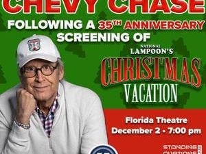 Chevy Chase to appear at Florida Theatre for National Lampoon’s Christmas Vacation screening Dec. 2