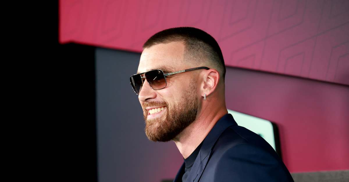 Travis Kelce Arrives at Miami Grand Prix Without Taylor Swift While Rocking a Casually Cool Outfit