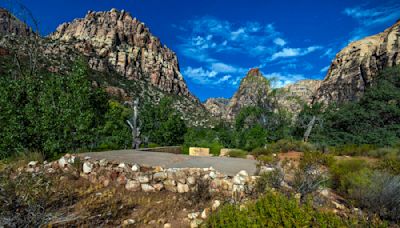 You can see remains of a homestead at Red Rock. What’s its story?