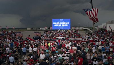 Trump cancels North Carolina rally due to severe weather