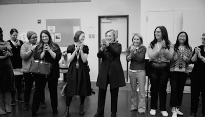 With 'Suffs,' Hillary Clinton brings a 'universal' story of women's rights to Broadway