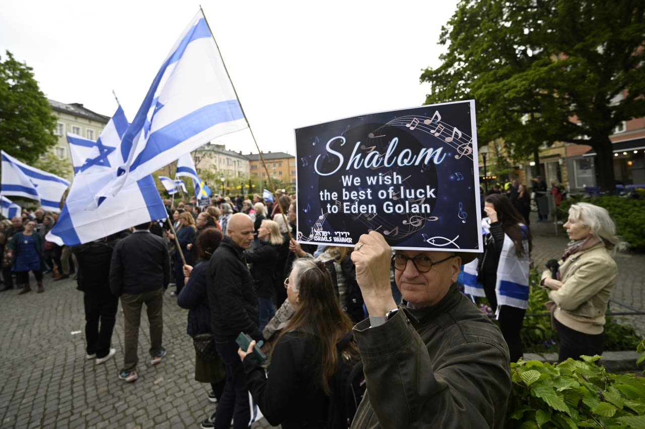 For Israel’s contestant, the Eurovision Song Contest comes with tight security, boos and cheers