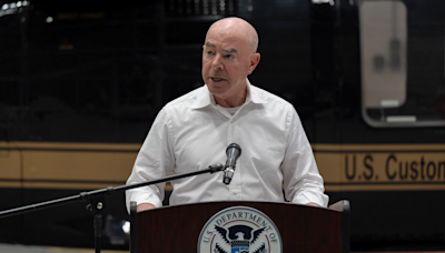 Watch: Mayorkas in Arizona holds presser on security at southern border