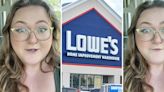 ‘Now I’m not allowed back into Lowe’s’: Woman issues warning about the Lowe’s paint samples after accidentally committing crime