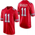 現貨球衣運動背心NFL橄欖球球衣 比爾 11 紅色 Buffalo Bills Cole Beasley Jersey