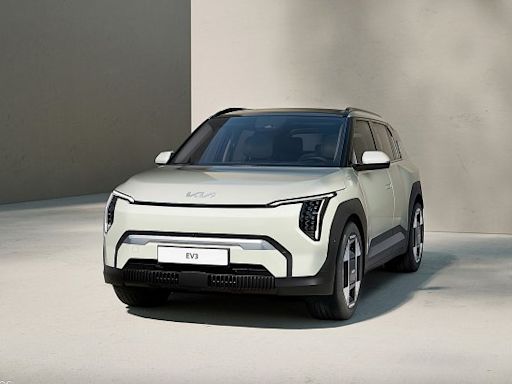 KIA發表EV3電動跨界休旅，造型簡約時尚、內裝用料永續環保且續航里程600公里